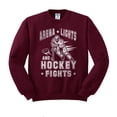 thumbnail image 1 of Arena Lights and Hockey Fights Sweatshirt Unisex X-Large Maroon, 1 of 5