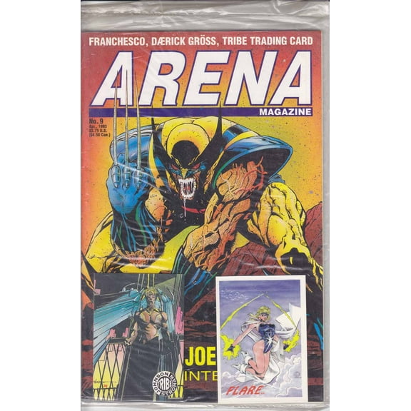 Arena Magazine #9 (with card) VF ; Arena Comic Book