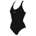 thumbnail image 1 of Arena Maia Criss Cross Back One Piece Women (34, Black Black), 1 of 5