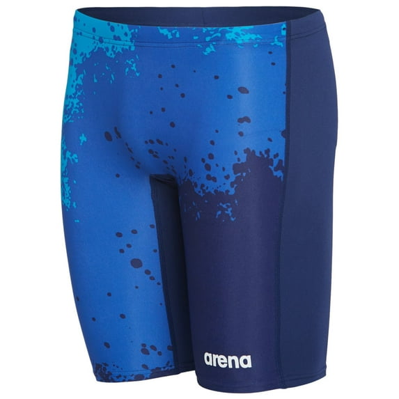 Arena Men's Spraypaint Maxlife Jammer Swimsuit (38, Navy/Navy)