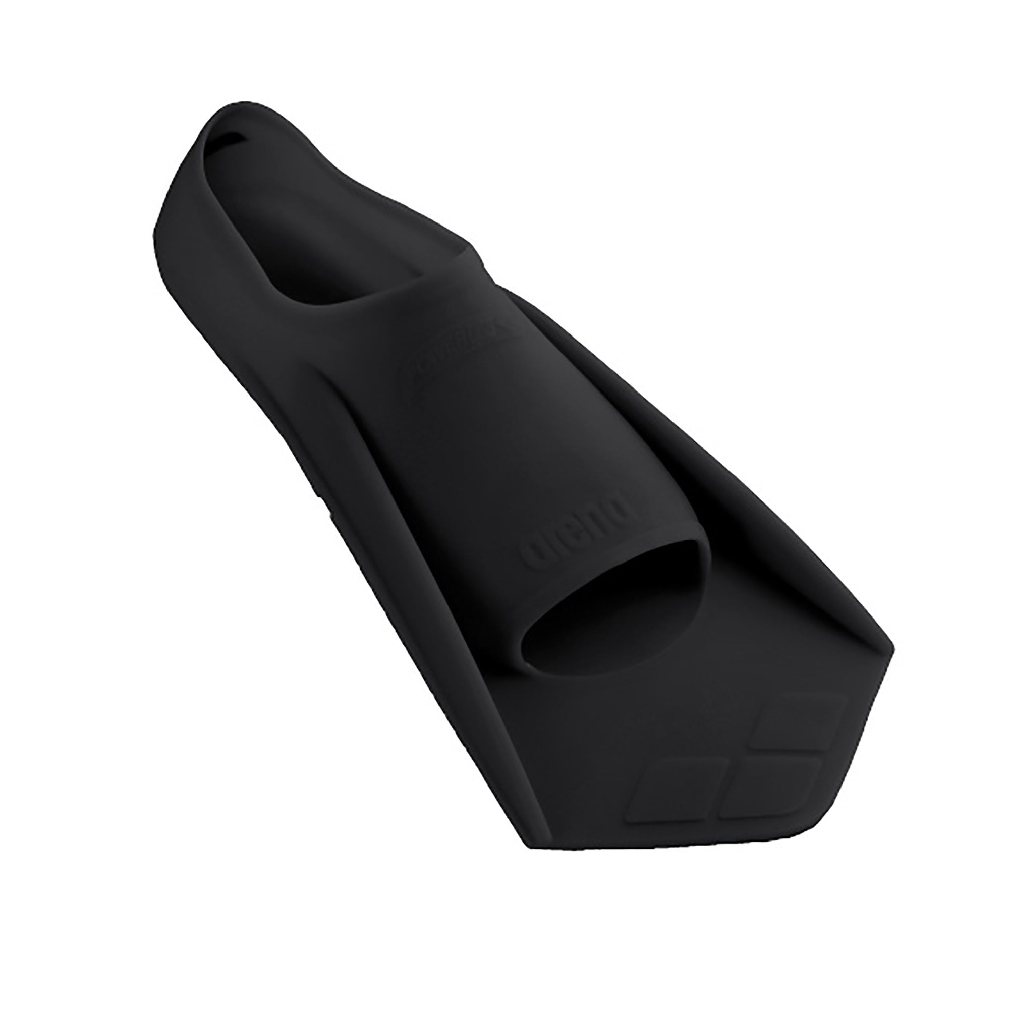 Arena POWERFIN Swim Fins in Black-Silver, Size 2-3