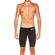 ARENA Powerskin Carbon Air2 Mens Racing Jammer Athletic Tech Suit Competitive Racing Swimsuit Endurance Swimwear, Black/Black/Gold, US Size 30