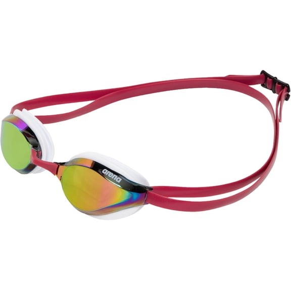 Arena Unisex Python Racing Swim Mirror Lens Goggles, Copper/White/Red Wine