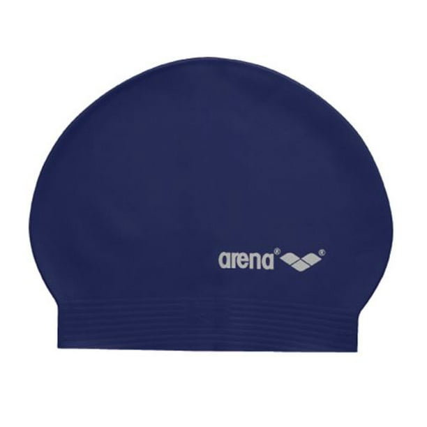 Arena Soft Latex Swim Cap in NavyWhite, One Size Fits All