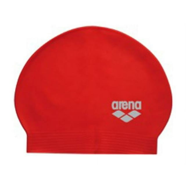 Arena Soft Latex Swim Cap in RedWhite, One Size Fits All