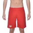 thumbnail image 1 of Arena Team Line Bermuda Athletic Shorts for Men and Women Red X-Small, 1 of 5