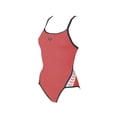 thumbnail image 1 of Arena Team Stripe Super Fly Back One Piece FL Women (32, red black), 1 of 6