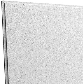 Arena Tegular 2x2 Acoustical Ceiling Tiles - Box of 10 - Fire-Rated White 24x24 Drop Ceiling Tiles - Class A Fire Rated, Noise Reduction, Humidity & Sag Resistant, No Asbestos