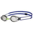 thumbnail image 1 of Arena Tracks Swimming Goggles in White-Clear-Blue, Adjustable Size, 1 of 2