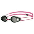 thumbnail image 1 of Arena Tracks Swimming Goggles in White-Smoke-Fuchsia, Adjustable Size, 1 of 2