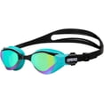thumbnail image 1 of Arena Unisex Adult Cobra Tri Swimming Goggles, Anti-Fog, Emerald/Peacock, 1 of 6