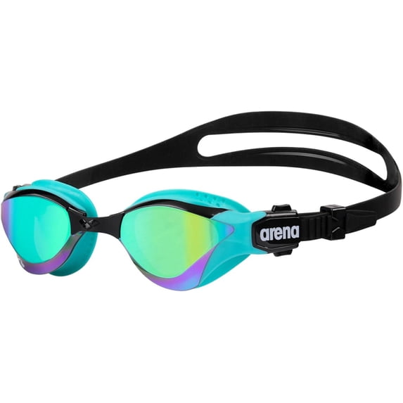 Arena Unisex Adult Cobra Tri Swimming Goggles, Anti-Fog, Emerald/Peacock
