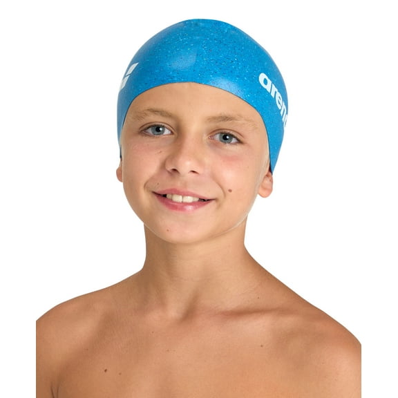 Arena Unisex Recycled Silicone Junior Swim Cap - Blue
