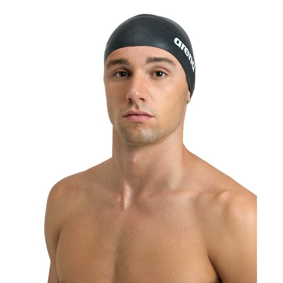 Arena Unisex Recycled Silicone Swim Cap - Black