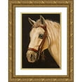 thumbnail image 1 of Arenas, Nelly 24x32 Gold Ornate Wood Framed with Double Matting Museum Art Print Titled - Horse, 1 of 4