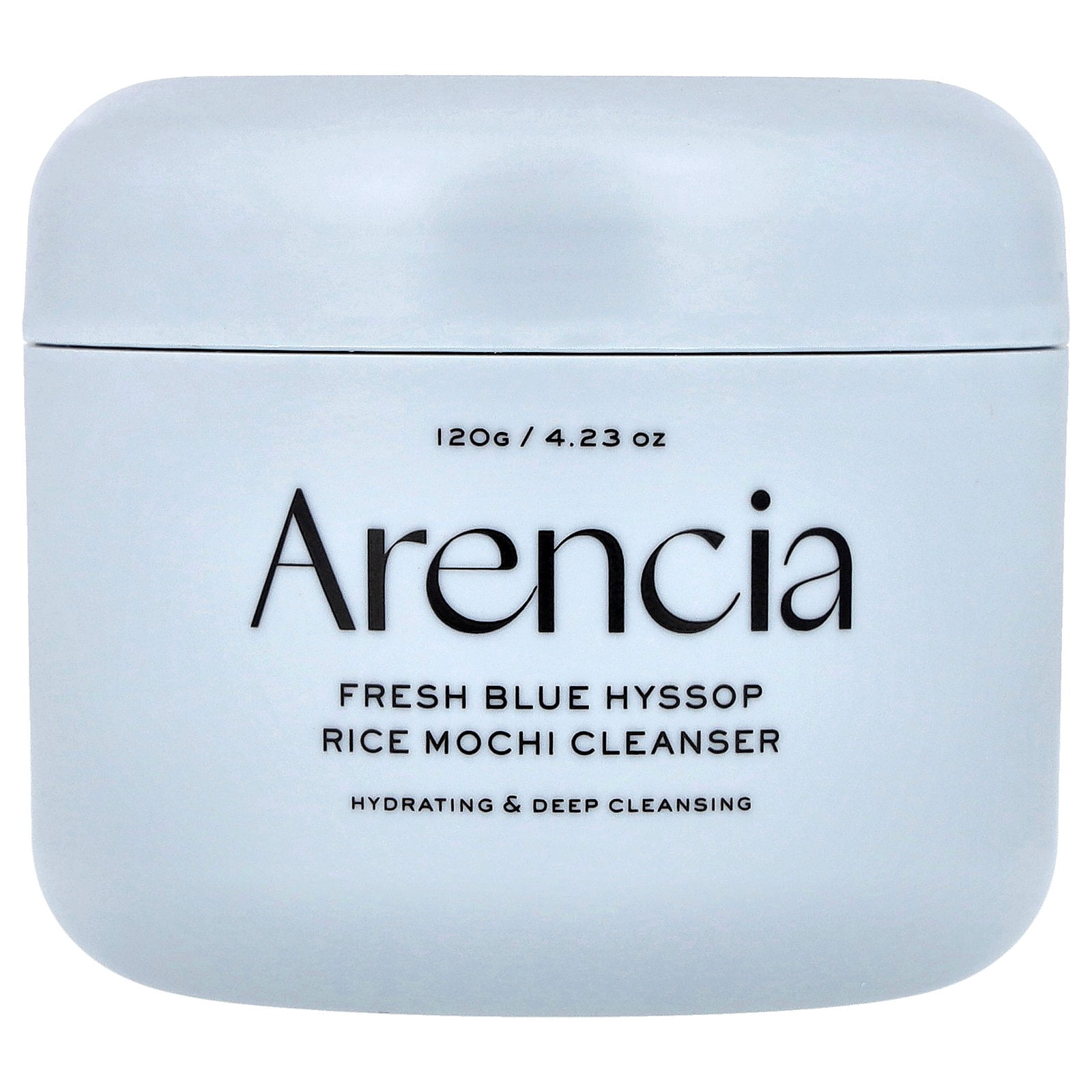 Arencia Fresh Blue Hyssop Rice Mochi Cleanser, 4.23 oz (120 g)