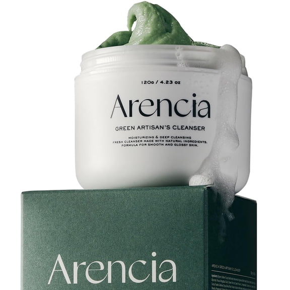 Arencia Rice Mochi Face Cleanser - Face Mask, Foaming Gentle Scrub All in One - Deep Cleansing, Moisturizing, Pore Minimizing, Removing Blackhead- with Rice Powder, Rice Water & Green Tea SF1