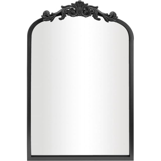 Arendahl Traditional Arched Wall Mirror, Carved Elegant Mantel ...