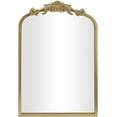 thumbnail image 1 of Arendahl Traditional  Arched Wall Mirror, Carved Elegant Mantel Farmhouse Bathroom Mirror with Antique Ornate Frame, Baroque Inspired Home Decor for Vanity Bedroom Entryway, 1 of 8