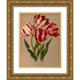 thumbnail image 1 of Arentine H. Arendsen 19x24 Gold Ornate Framed and Double Matted Museum Art Print Titled - Late Rose Tulips (1872-1881), 1 of 4