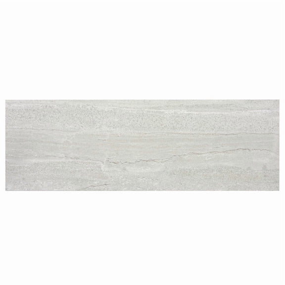 Arenza 12x36 Light Gray Ceramic Large Format Stone Look Wall Tile (11.63 sq ft/case) - 4 Pack