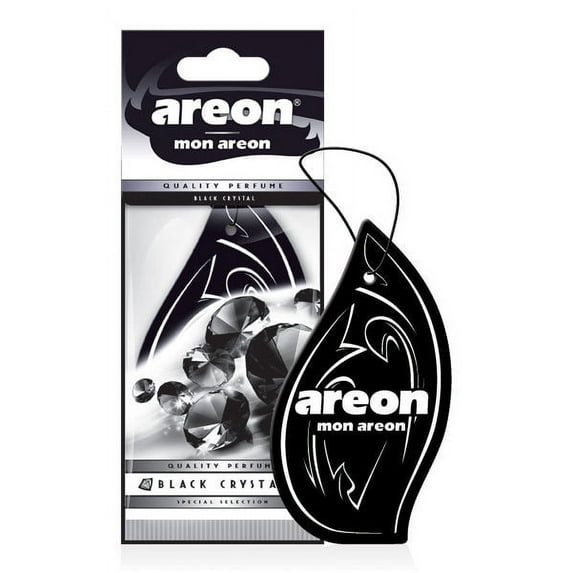Areon Car Hanging Air Freshener, 12pk, Black Crystal