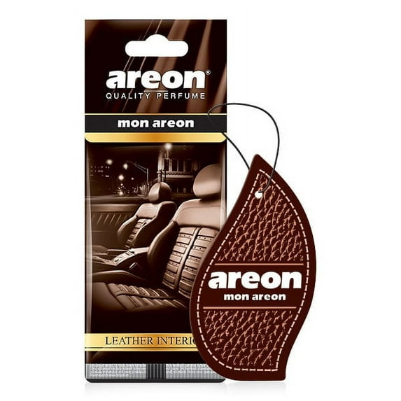 Areon Car Hanging Air Freshener, 12pk, Leather interior