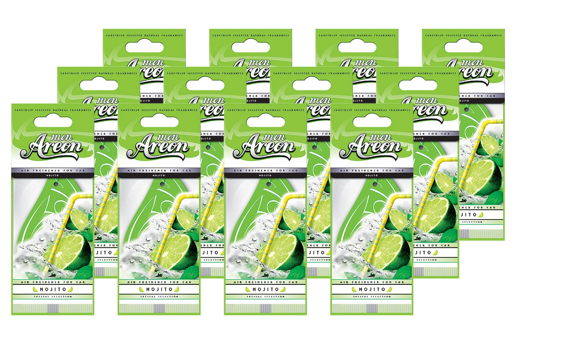 Areon Car Hanging Air Freshener, 12pk, Mojito