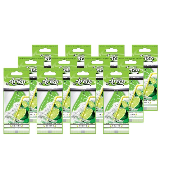 Areon Car Hanging Air Freshener, 12pk, Mojito