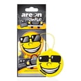 thumbnail image 1 of Areon Smile I Emoji Design Hanging Car Air Freshener, Black Crystal Scent (Pack of 12), 1 of 1