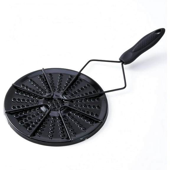 Arepa Grill for Stovetop & Gas Burner, Enamel-Coated Iron Heat Diffuser Plate for Even Cooking, Non-Slip Handle Arepa Pan for Flatbread, Tortilla & Colombian Arepas