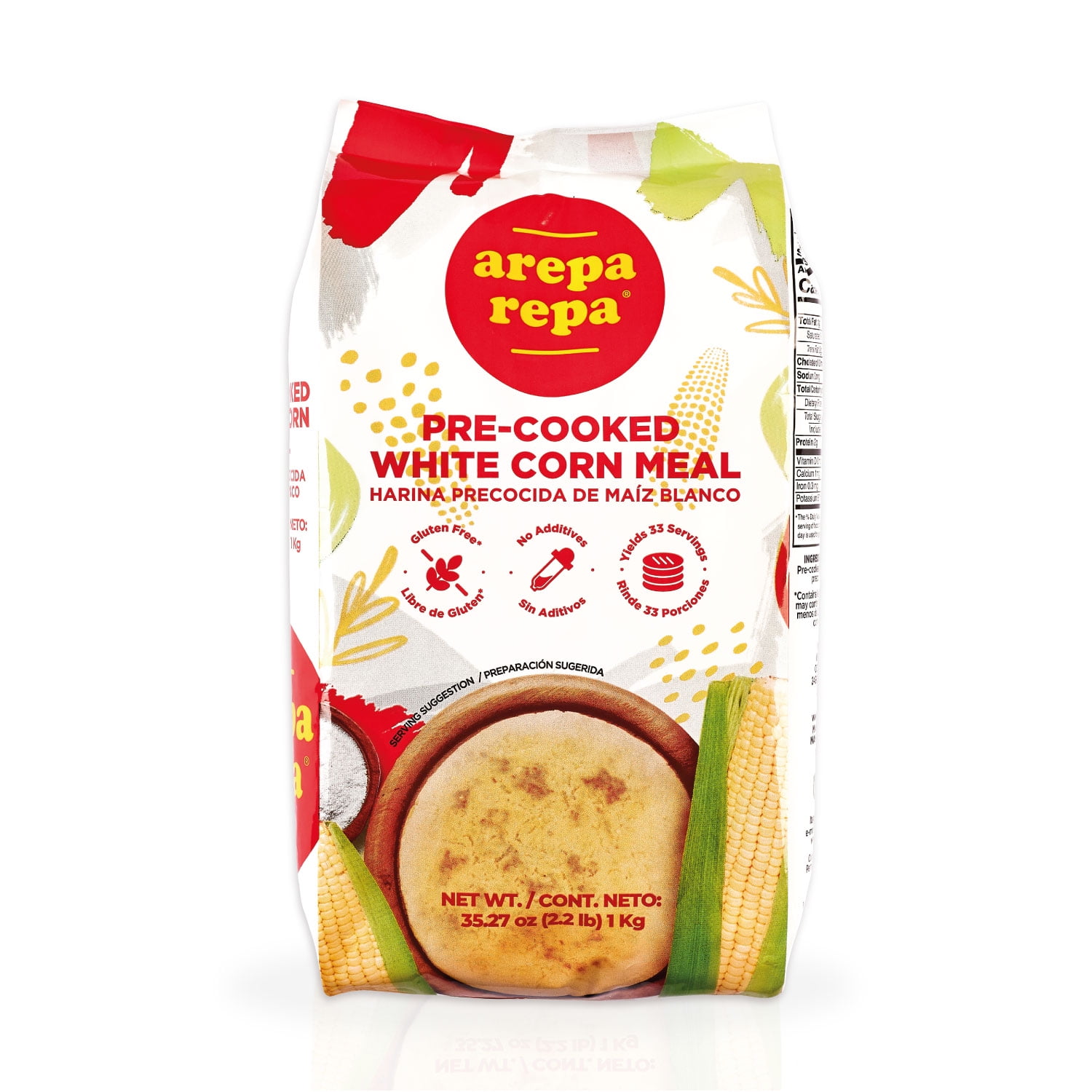 Arepa Repa PreCooked White Corn Meal, 35.27 oz