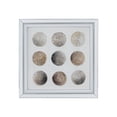 thumbnail image 1 of Ares Crystal Mirror Framed Wall Art - 19.5" x 19.5" - Silver/White/Bronze, 1 of 6