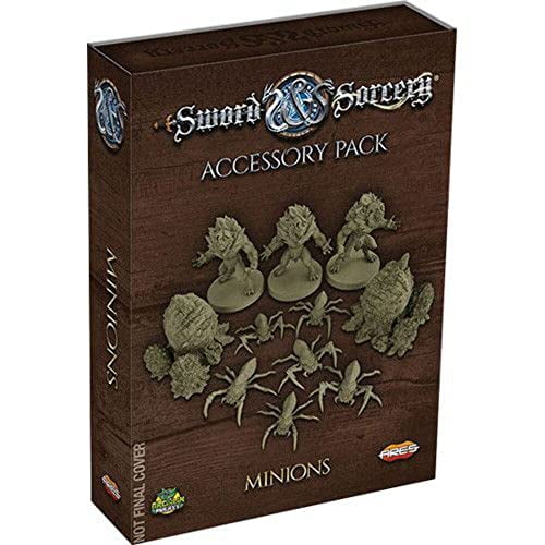 Ares Games Sword & Sorcery: Ancient Chronicles Miniatures – Minions – 20 Pieces 30MM Unpainted Designed for use with Sword & Sorcery TTRPG, RPG, Tabletop Game, (AREGRPR212)