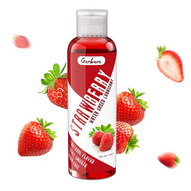 Areskey 4 fl.oz. Strawberry Flavored Water Based Lube for Women, SugarFree Personal Lubricants