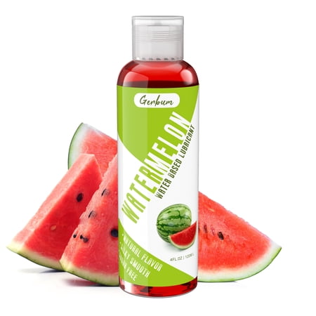 Areskey 4 fl.oz. Water Based Lube Fresh Watermelon Flavored Lubricant, Silky Smooth Long-Lasting Natural Personal Lube, Sugar Free Non-Sticky, Condoms & Toys Friendly