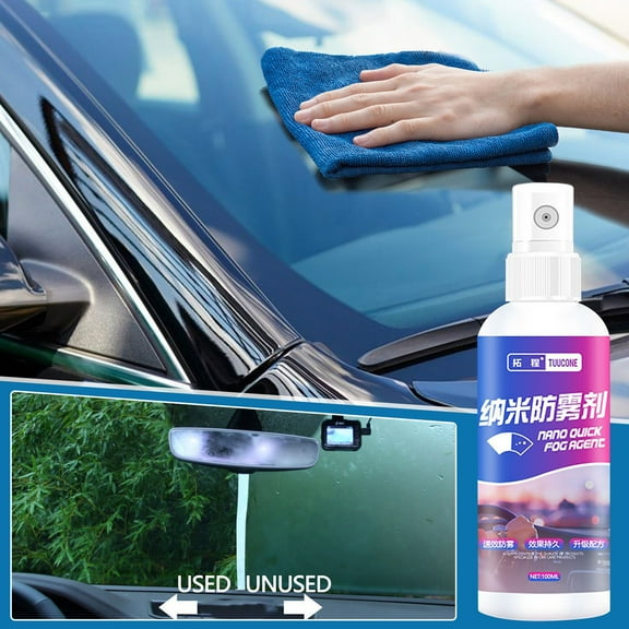 Arestory 100ml Car Glass Waterproof Coating Agent - 3 Pcs Auto Glass Anti Fog Spray, Anti Fog Rain Repellent Spray Nano Rain Remover for Windows, Windshields, Mirrors, Shower Doors