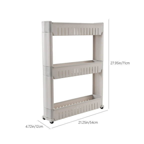 Arestory 3 Tier White Storage Racks and Shelving - Heavy Plastic Pantry Shelves - Storage Shelf Plastic Storage Rack Wire, Suitable for Warehouses, Closets, Kitchens