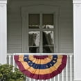 thumbnail image 1 of Arestory American Pleated Fan Flag,USA Patriotic Flag Bunting Half Fan Banner Decoration Indoor/Outdoor, 1 of 8