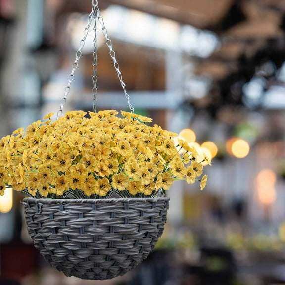 Arestory Artificial Fake Plants Flowers for Outdoors,UV Resistant Faux Plastic Colorful Mix Violet Flowers for Outside Spring Summer Decor