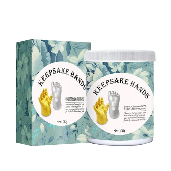 Arestory Baby Keepsake Hand Casting Kit - Plaster Hand Molding Casting Kit for Infant Hand & Foot Molding - Baby Casting Kit for First Birthday, Christmas & Newborn Gifts - (Clear Sealant - Gloss)