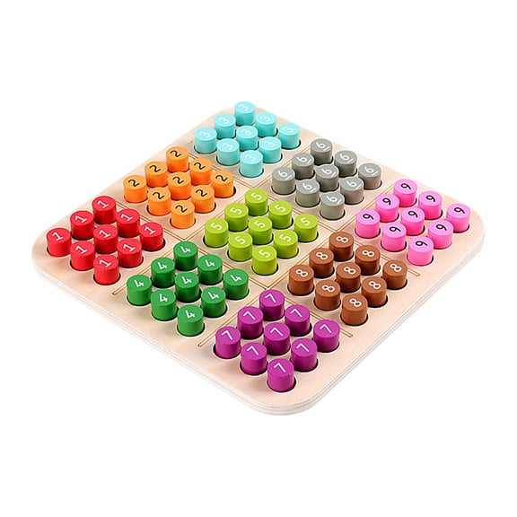 Arestory Colored Sudoku - Wooden Sudoku Board Game Set, Coding Puzzle, Logic Game, Coding Game for, Gift for mom, Challenge Puzzle, Table Game, Full Sudoku Set
