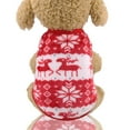 thumbnail image 1 of Arestory Dog Clothes Dogs Sweater Soft Puppies Clothing Winter Puppy Sweaters Warm Outfit for Dogs Small XXS XS Cat Apparel (Red, XS), 1 of 7