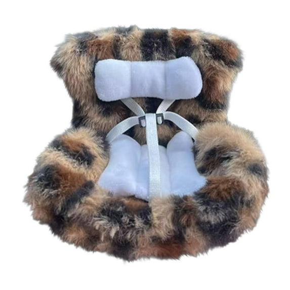 Arestory Dolls Car Seat for with Soft Furry Cushion, Air Vent Clip and Desktop Stand, Cute and Functional Car Ornament for Fans and Mini Doll Collectors