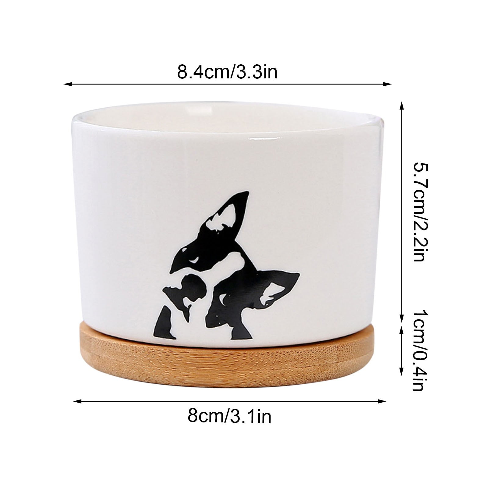 Arestory Funny Plant Pot for Succulent, Small Cute Flower Planter Pots ...