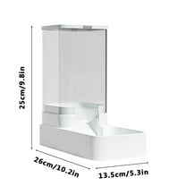 Arestory Gravity Pet Feeder and Water Dispenser Set, Automatic Dog Feeder and Dog Water Dispenser for Dogs Cats Pets Animals Large Capacity(3.8L)