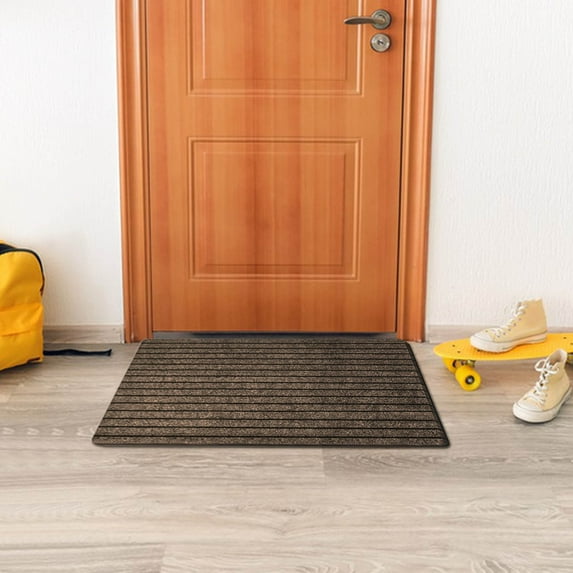 Arestory Indoor Doormat, Front Back Door Mat 16"x24" Absorbent Rubber Backing Non Slip Door Mats, Low-Profile Resist Dirt Entrance Rugs, Machine Washable Door Rug Inside Floor Mat for Entryway,Coffee