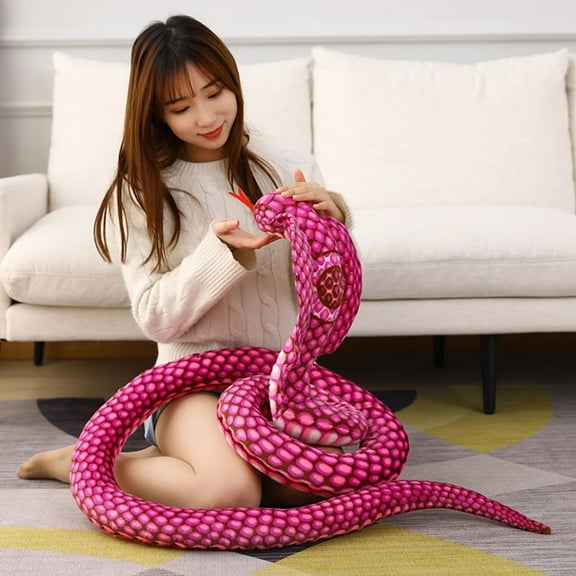 Arestory Large Snake Cuddly Toy Stuffed Toy Cuddly Snake Toy Ideal For Cuddling Sleep Aid 80cm