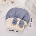 thumbnail image 1 of Arestory Microfiber Hair Drying Cap,Hair Towel Cap,Fast Coral Velvet Hair Drying Towel with Bow-Knot,Quick Dry Fast Drying Hair Caps for Women,Soft Absorbent Cap for Wet Hair Long Thick Hair(Purple), 1 of 7