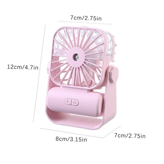 Arestory Portable Misting Fan, Handheld Personal , Mini Spray Water Mist, Kids Women Fan For Travel, Outdoors, Hiking, Camping, Home Office (Pink)